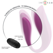 INTENSE - ANNIE U-SHAPED Sensory Device AND STIMULATOR PURPLE REMOTE CONTROL