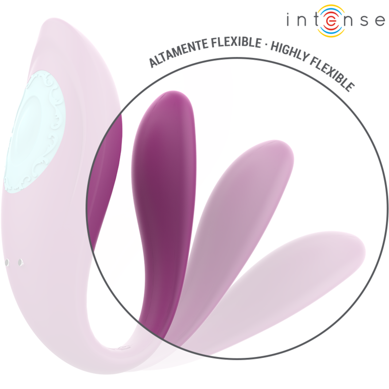 INTENSE - ANNIE U-SHAPED Sensory Device AND STIMULATOR PURPLE REMOTE CONTROL