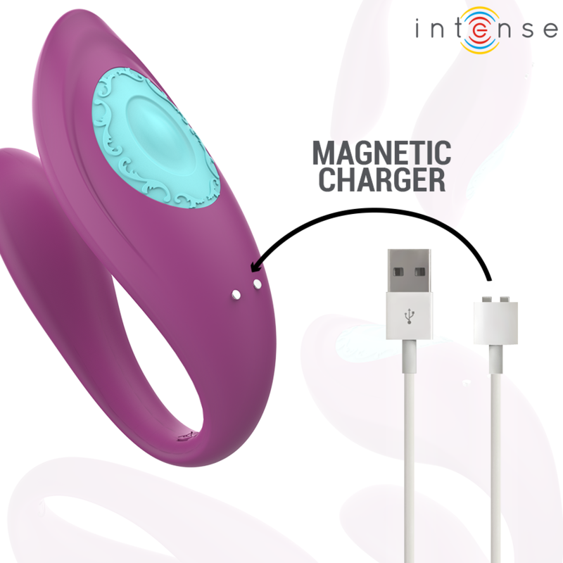 INTENSE - ANNIE U-SHAPED Sensory Device AND STIMULATOR PURPLE REMOTE CONTROL