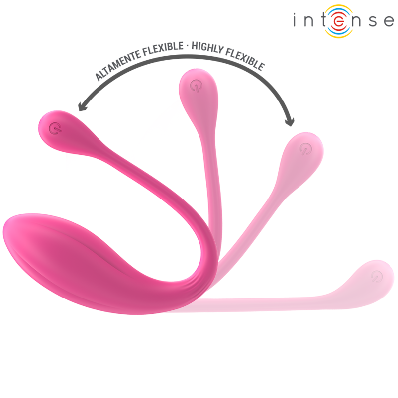 INTENSE - JANICE U Sensory Device DOUBLE STIMULATION 10 VIBRATIONS PINK REMOTE CONTROL
