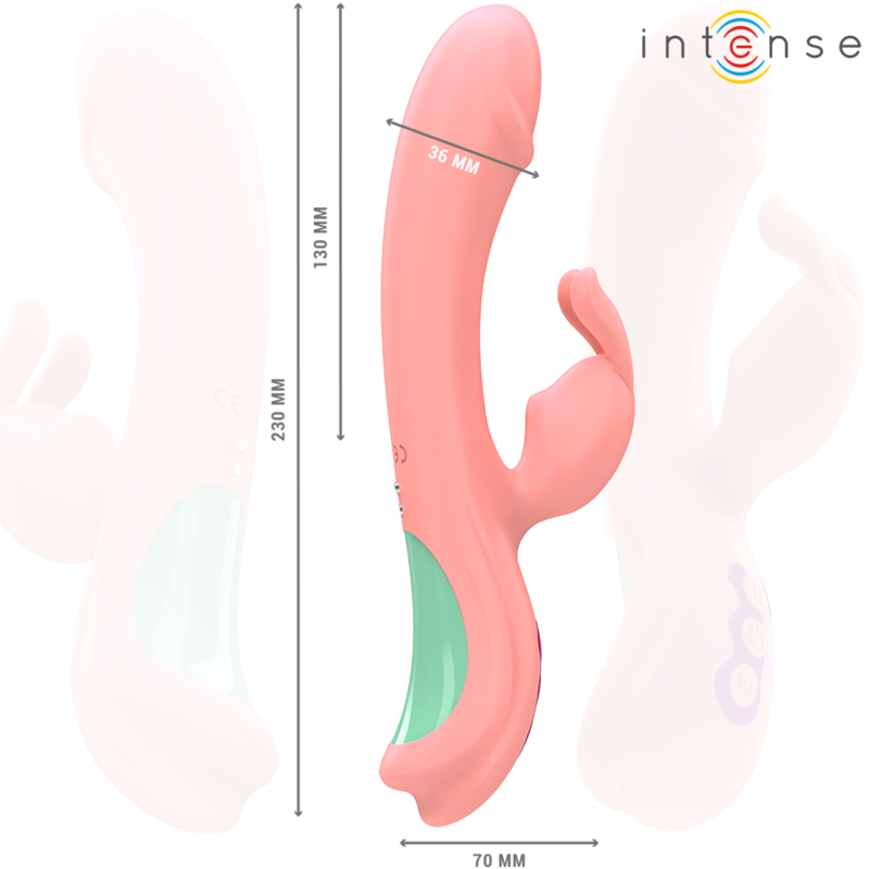 INTENSE - RACHEL RABBIT Sensory Device 5 VIBRATIONS PINK
