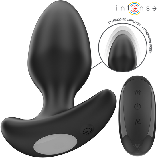INTENSE - JOEY ANALPLUG 10 VIBRATIONEN SCHWARZ FERNBEDIENUNG