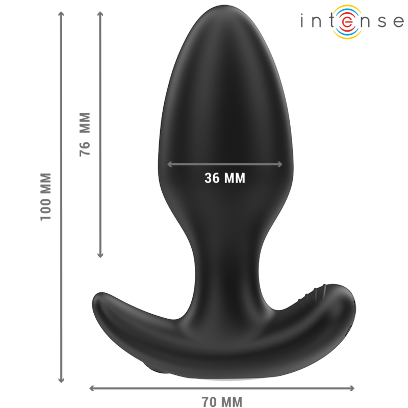 INTENSE - JOEY ANALPLUG 10 VIBRATIONEN SCHWARZ FERNBEDIENUNG