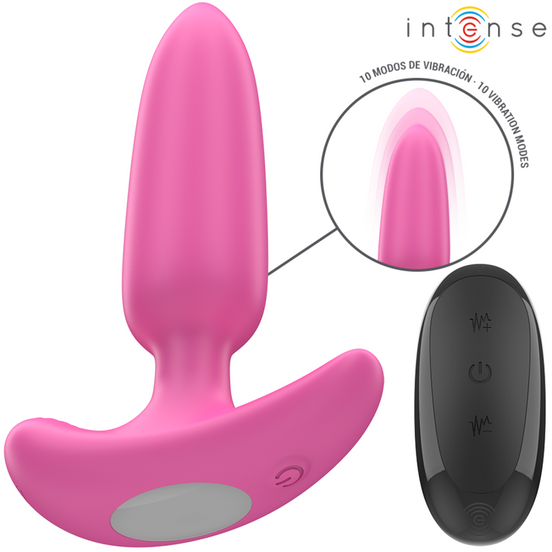 INTENSE - ROSS ANUSPLUG 10 VIBRATIONEN ROSA FERNBEDIENUNG