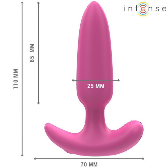 INTENSE - ROSS ANUSPLUG 10 VIBRATIONEN ROSA FERNBEDIENUNG