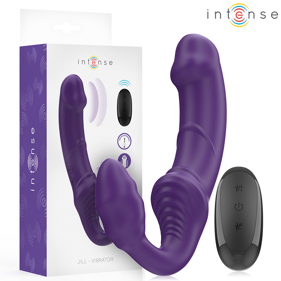 INTENSE - JILL DOUBLE Sensory Device 20 CM PURPLE REMOTE CONTROL