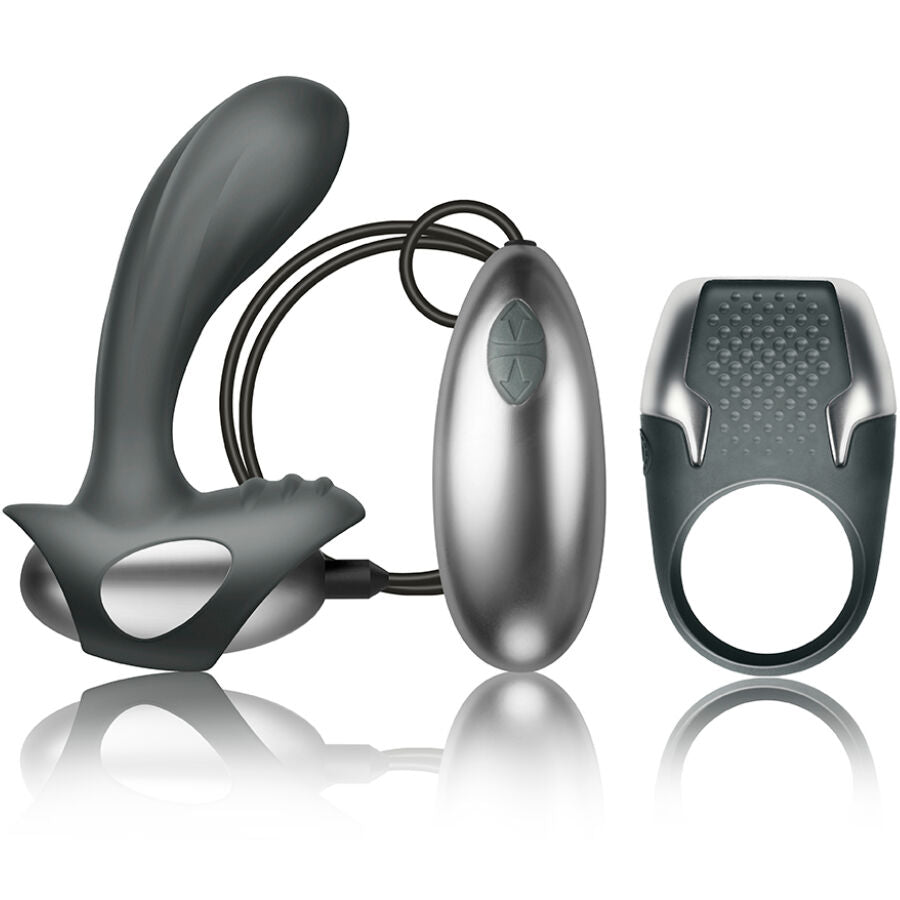 CLIMAXIMUM - EXCITE KIT Intimate Wellness Ring + WIRE PROSTATE MASSAGER