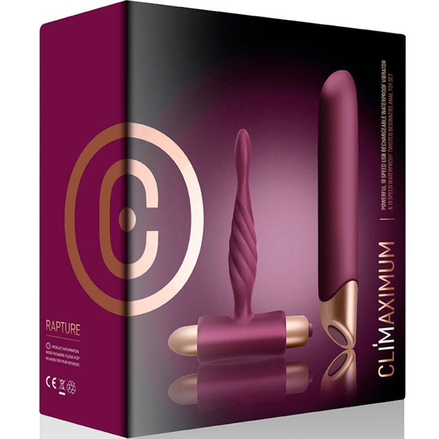CLIMAXIMUM - RAPTURE KIT Sensorisches Gerät KLASSISCH + ANFÄNGER ANALPLUG