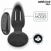 ADDICTED TOYS - ANALPLUG MIT VIBRIERENDER ZUNGE UND FERNBEDIENUNG