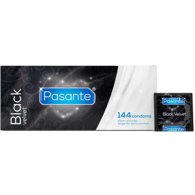 PASANTE - BLACK VELVET KONDOME BOX 144 STÜCK