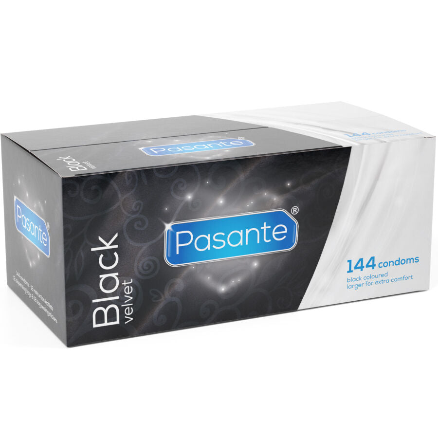 PASANTE - BLACK VELVET KONDOME BOX 144 STÜCK
