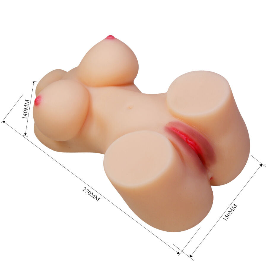 CRAZY BULL - HETTY REALISTISCHER FRAUENOBERKÖRPER VAGINA UND ANAL 1,9 KG
