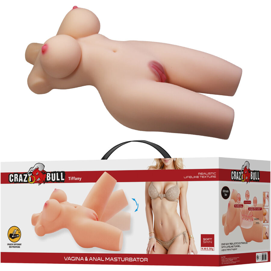 CRAZY BULL - TIFFANY REALISTISCHER FRAUENOBERKÖRPER VAGINA UND ANAL 5.5 KG