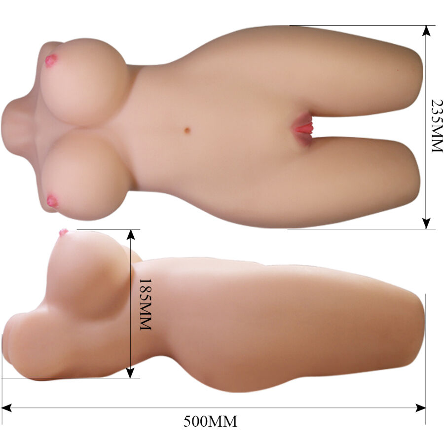 CRAZY BULL - MIA REALISTISCHER FRAUENOBERKÖRPER VAGINA UND ANUS 8,5 KG