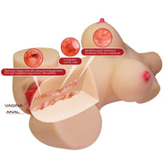 CRAZY BULL - EMMA REALISTISCHER FRAUENOBERKÖRPER VAGINA UND ANUS 4,8 KG