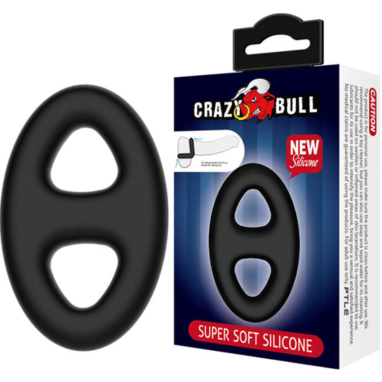 CRAZY BULL - DOPPELT OVALER SILIKONRING
