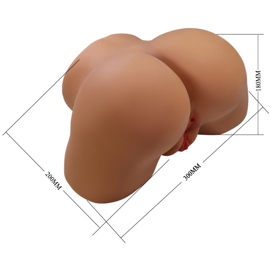CRAZY BULL - GERIANN REALISTISCHER FRAUENPO-Sensor und SAUGNÄPFE MIT SOUND 5,5 KG