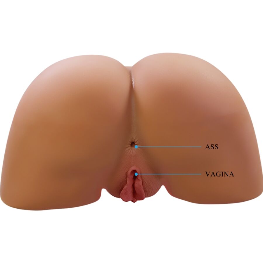 CRAZY BULL - ILANA REALISTISCHER DAMEN-PO-Sensor und Saugnapf MIT SOUND 6,8 KG