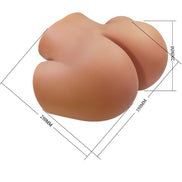 CRAZY BULL - ILANA REALISTISCHER DAMEN-PO-Sensor und Saugnapf MIT SOUND 6,8 KG
