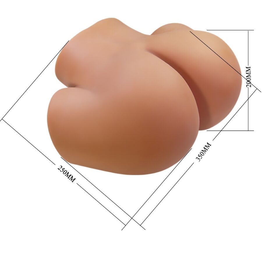 CRAZY BULL - ILANA REALISTISCHER DAMEN-PO-Sensor und Saugnapf MIT SOUND 6,8 KG
