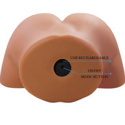 CRAZY BULL - ILANA REALISTISCHER DAMEN-PO-Sensor und Saugnapf MIT SOUND 6,8 KG