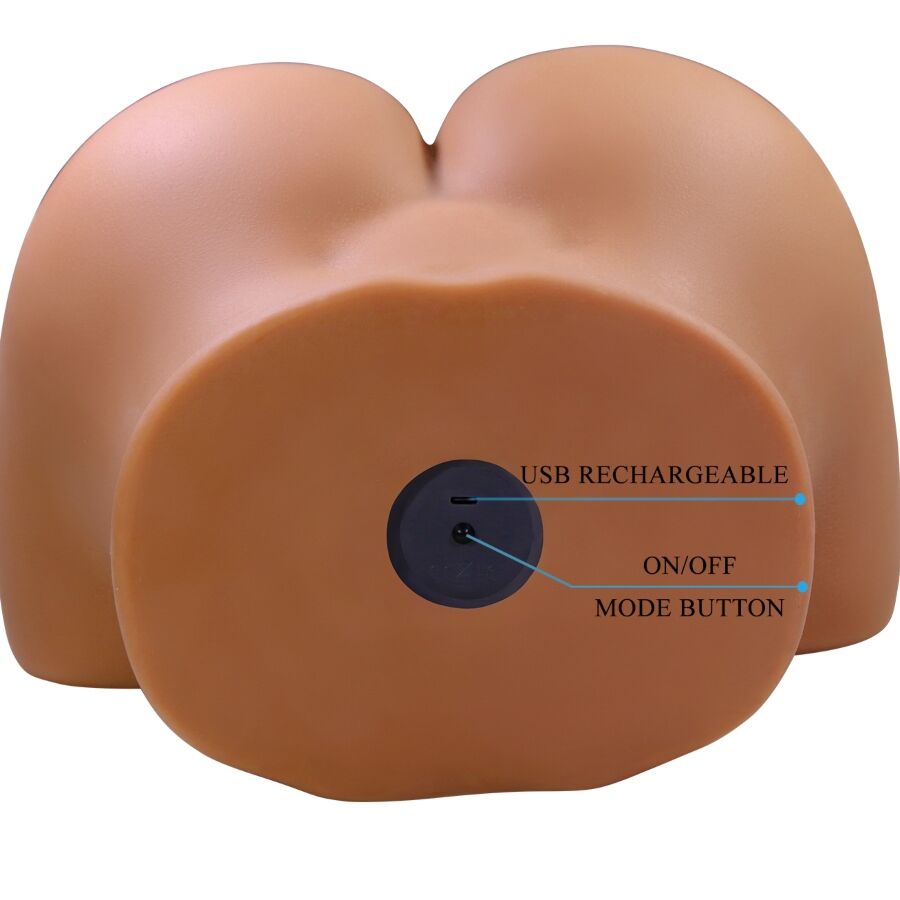 CRAZY BULL - WENDY REALISTISCHER DAMENPOPO Sensorik-Gerät UND SAUGER MIT SOUND 11 KG