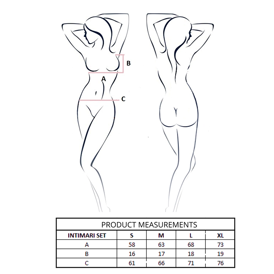 PASSION - INTIME BRA + HÖSCHEN SET ROSA L/XL