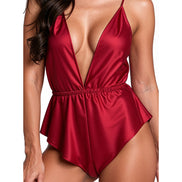 SENSUAL SATIN BODYSUIT
