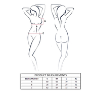 PASSION - BELISSANA BRA + THONG SET VIOLET S/M