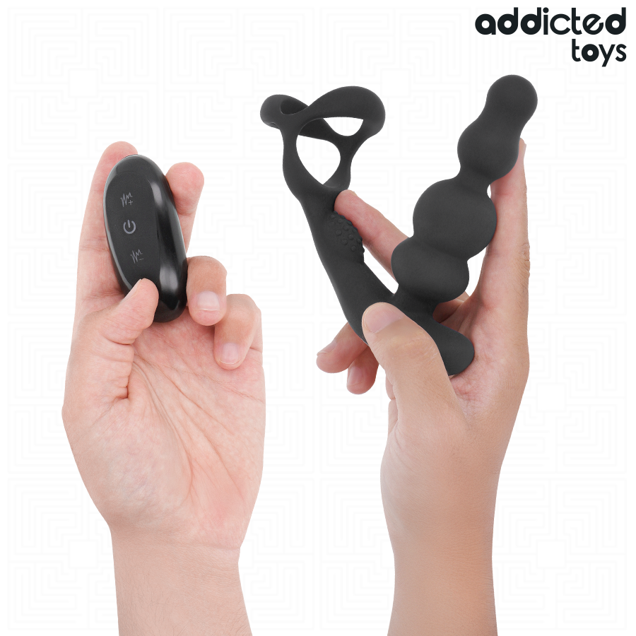 ADDICTED TOYS - ROTIERENDER PROSTATA-MASSAGER MIT FERNBEDIENUNG