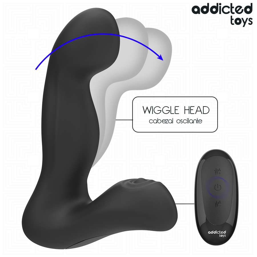 ADDICTED TOYS - OSZILLIERENDER PROSTATAMASSAGER MIT PULSATIONSMODUS FERNBEDIENUNG