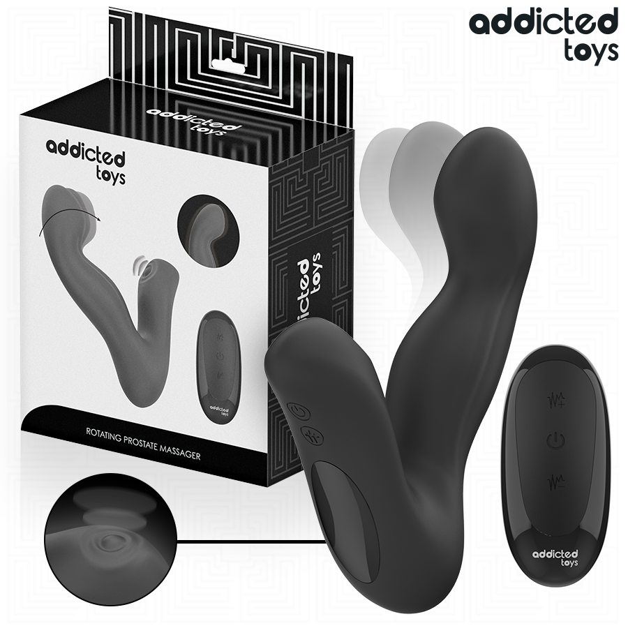 ADDICTED TOYS - OSZILLIERENDER PROSTATAMASSAGER MIT PULSATIONSMODUS FERNBEDIENUNG