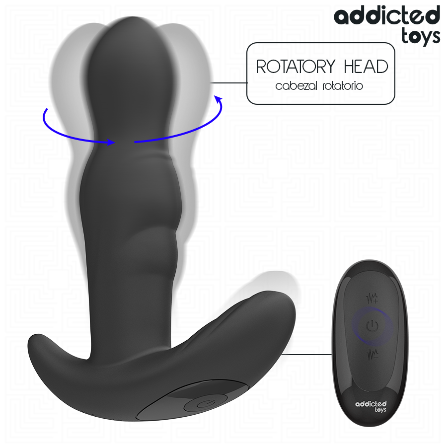 ADDICTED TOYS - ROTIERENDER, VIBRIERENDER ANUSPLUG MIT FERNBEDIENUNG