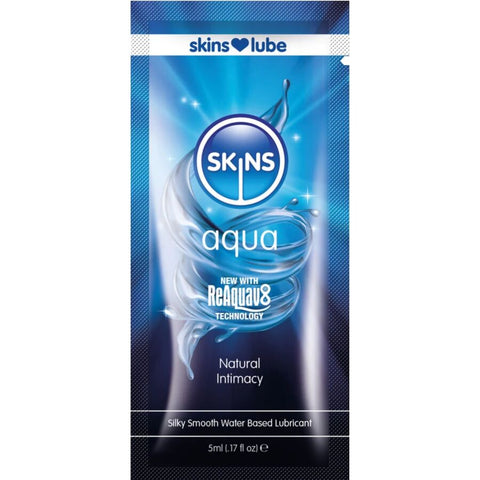 SKINS - AQUA WATER-BASED LUBRICANT SINGLE CAN 5 ML
