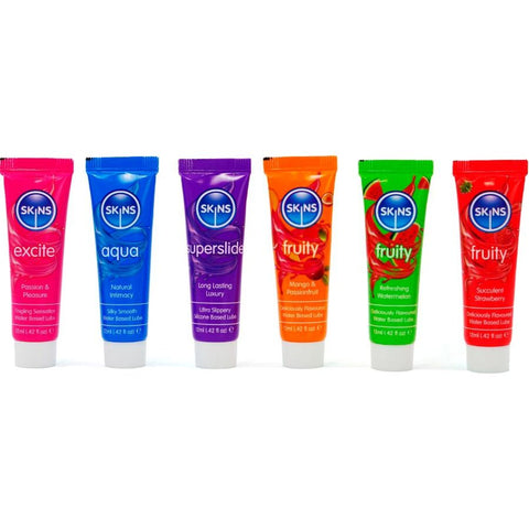 SKINS - VITAL & FRUITY LUBES KIT LUBRICANTS 6 x 12 ML