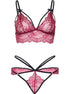 LEG AVENUE - 81623 BH + STRING SET BURGUND S
