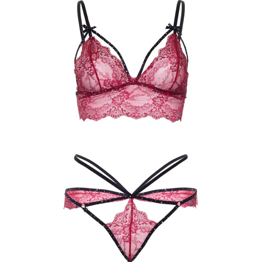 LEG AVENUE - 81623 BH + STRING SET BURGUND S