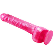 BAILE – REALISTISCHER ROSAFARBENER Wellness-Dildo MIT SAUGNAPF