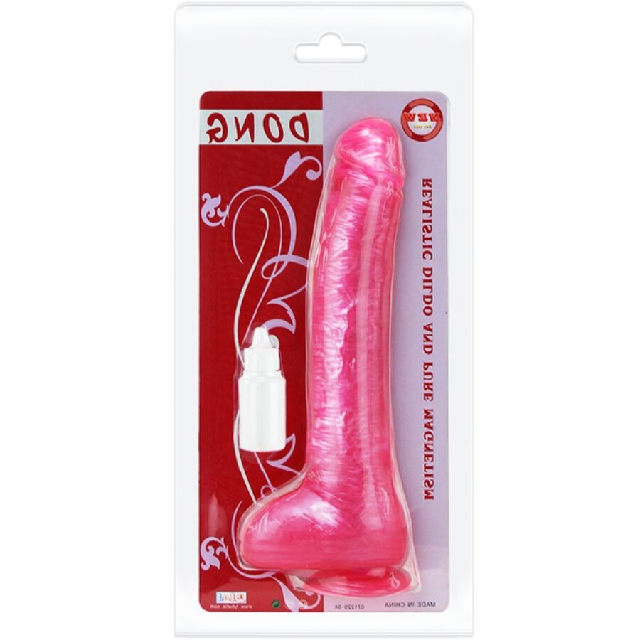 BAILE – REALISTISCHER ROSAFARBENER Wellness-Dildo MIT SAUGNAPF
