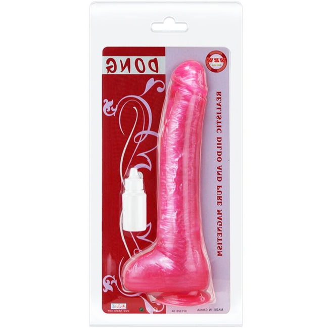 BAILE – REALISTISCHER ROSAFARBENER Wellness-Dildo MIT SAUGNAPF
