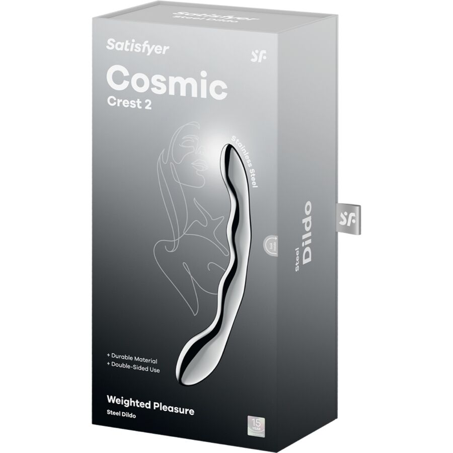 SATISFYER - COSMIC CREST 2 STAINLESS STEEL DOUBLE-ENDED Wellness Device