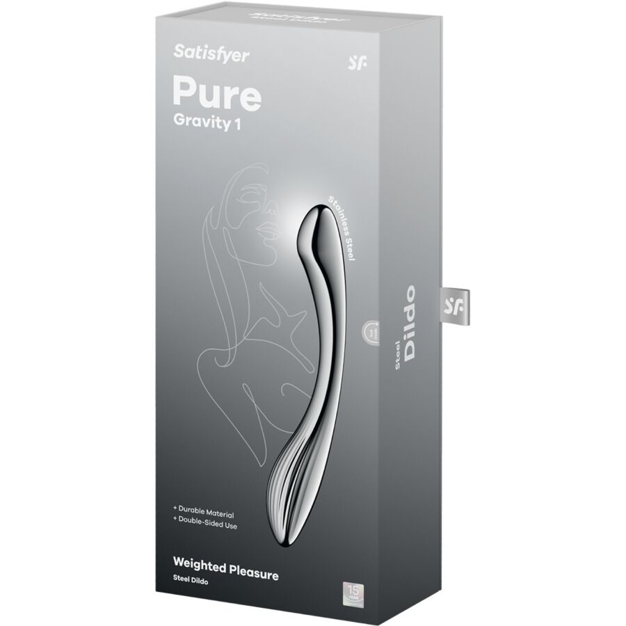 SATISFYER - PURE GRAVITY 1 STAINLESS STEEL DOUBLE-ENDED Wellness Device