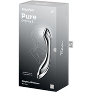 SATISFYER - PURE GRAVITY 2 STAINLESS STEEL DOUBLE-ENDED Wellness Device