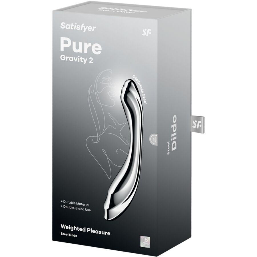 SATISFYER - PURE GRAVITY 2 STAINLESS STEEL DOUBLE-ENDED Wellness Device