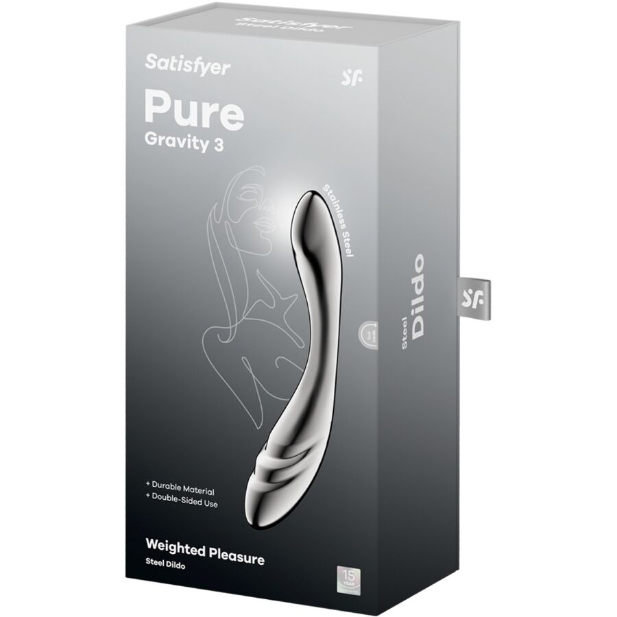 SATISFYER - PURE GRAVITY 3 STAINLESS STEEL DOUBLE-ENDED Wellness Device