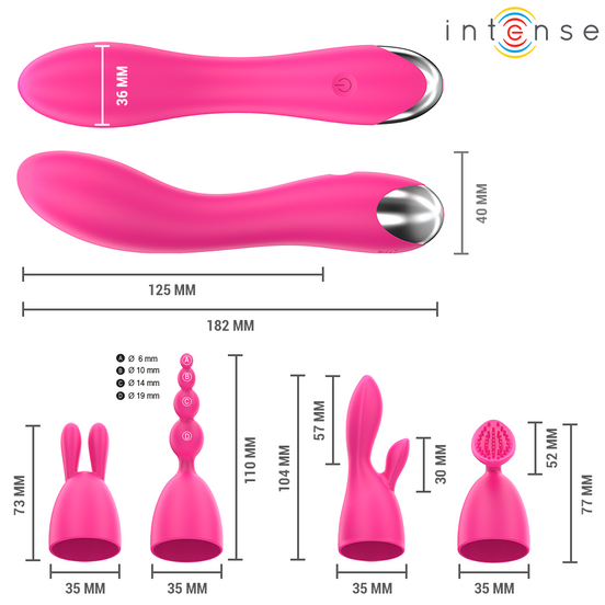 INTENSE - CHER INTERCHANGEABLE HEADS Sensory Device