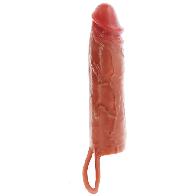 GET REAL - HYDRATED SKIN SILIKON-PENISHÜLSE KARAMELL 20 CM