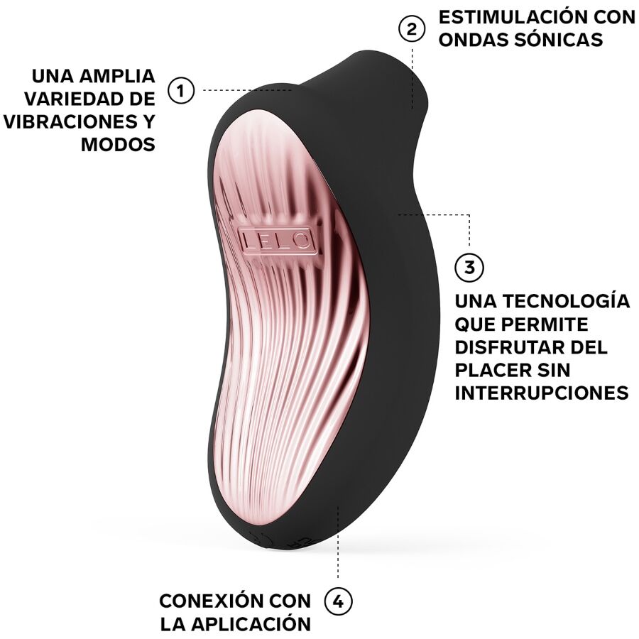 Sona 3 Cruise Sonic Clitoral Massager — Black