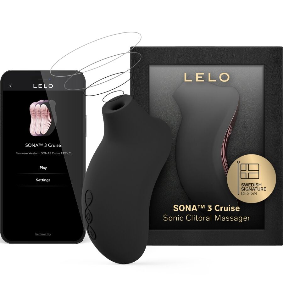 Sona 3 Cruise Sonic Clitoral Massager — Black