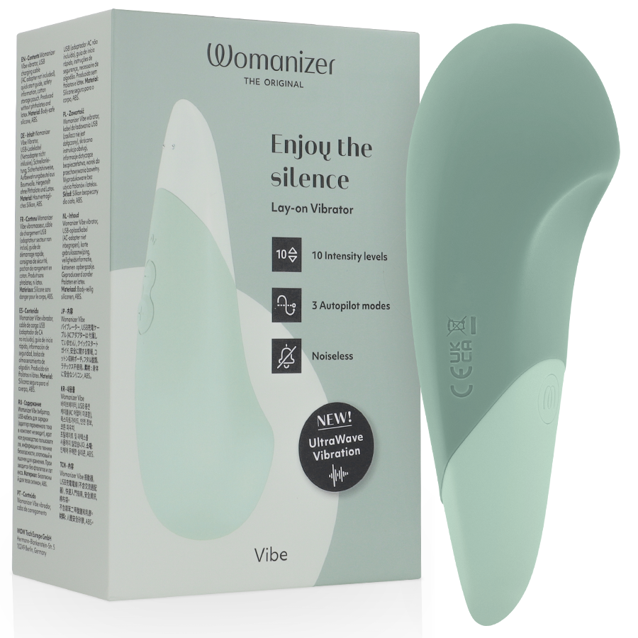 Vibe Lay-On Silent Vibrator — Sage